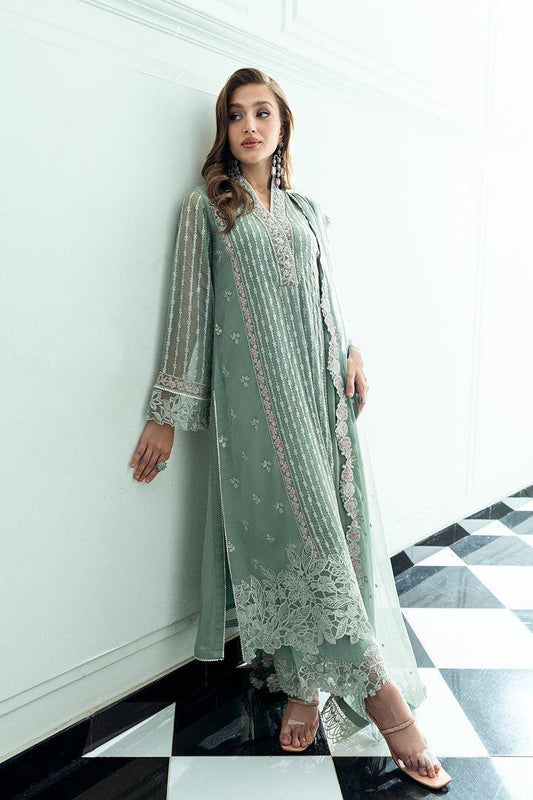 Unstitched Replica Chiffon Suit with Malai Trouser – Premium Collection